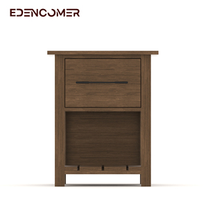 Elencomer ชุดเฟอร์นิเจอร์ห้องนอน4ชิ้นพร้อมพื้นที่เก็บของขนาดใหญ่สไตล์อเมริกันวินเทจ - Product Image 3
