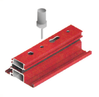 Machine de perçage et de fraisage CNC 3 axes Ouxin pour profilés en aluminium, PVC et UPVC, 4 kW, pour la fabrication industrielle de fenêtres et de portes