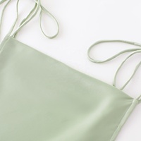 Personnalisé été vert émeraude grande taille cordon côtelé tricot cintré Satin froncé moulante moulante dentelle Corset Cami Mini robe femmes