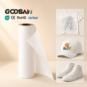 ฟิล์มม้วน GOOSAM Glossy DTF แบบลอกเย็นสองด้าน PET สำหรับเครื่องพิมพ์ DTF ลงบนเสื้อยืด - Product Image 1