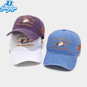 Eagle thêu tùy chỉnh kỷ niệm 250 năm Mũ bóng chày nam giới và phụ nữ của thể thao cổ điển Hoa Kỳ có thể điều chỉnh hat - Product Image 2