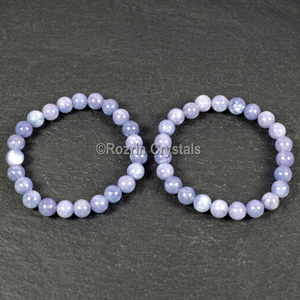 Bracelet en perles de pierres précieuses indiennes - Pierre énergétique, artisanat semi-précieux, inspirant, anti-anxiété, décoration d'intérieur - Product Image 2