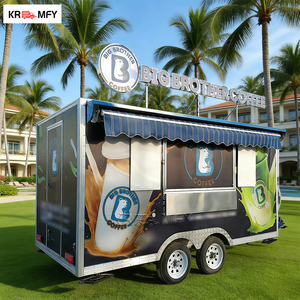 Remolques de Barra de Diseño, Totalmente Equipados, Multifuncionales, Quiosco de Café, Remolque Móvil de Comida, Carrito de Desayuno, Carrito de Dulces y Frituras, Barra de Remolque de 4m - Product Image 5