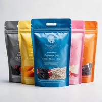 Sachet BOPP brillant à fermeture éclair avec logo personnalisé imprimé, barrière aromatique et fente Euro pour friandises pour animaux de compagnie