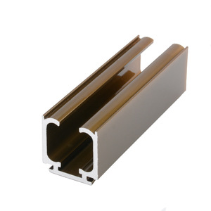 Rail de porte coulissante en alliage d'aluminium, épaisseur 2,5 mm, couleur argent blanc champagne, pour armoire, design minimaliste durable - Product Image 4