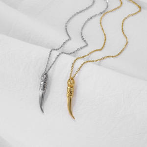 Collar <span class=keywords><strong>de</strong></span> moda personalizado para mujer, colgante <span class=keywords><strong>de</strong></span> alas <span class=keywords><strong>de</strong></span> Ángel guardián chapado en oro <span class=keywords><strong>de</strong></span> 18 quilates <span class=keywords><strong>de</strong></span> acero inoxidable, abalorios cuadrados, collar <span class=keywords><strong>de</strong></span> Ángel Cupido - Product Image 4