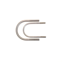 Personnalisé en acier inoxydable 304 316 U boulon de serrage plat carré type boulon d'ancrage pour tube de tuyau