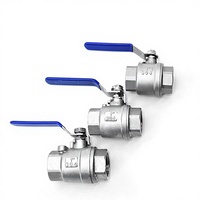 Vanne à boisseau sphérique Jiayi en acier inoxydable 304, 3/4 pouce, épaissie, deux pièces, filetage interne, traversée droite, OEM, garantie 1 an