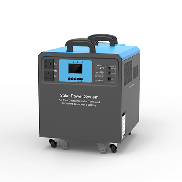 Pure Sine Wave Solar Energy Power System 1.5KW DC to AC Inverter Output Built-in Gel Battery