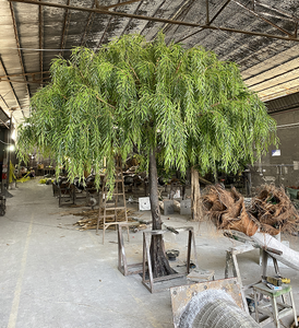 Vente en gros 5m de saule <span class=keywords><strong>pleureur</strong></span> réaliste-300 branches PE feuillage intérieur/extérieur décor ignifuge 10 ans à vie en vrac - Product Image 2