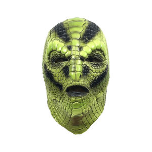 โลโก้ที่กําหนดเองฮาโลวีนยางสัตว์หน้ากากคอสเพลย์สมจริงเครื่องแต่งกายพรรคน่ากลัว <span class=keywords><strong>Lizard</strong></span> Man <span class=keywords><strong>Mask</strong></span> - Product Image 3