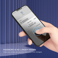 Verre de confidentialité transparent Mietubl pour iPhone 17 Air /16E /15 PRO MAX /14 Plus /13 Mini/12/SE/XR/XS, protection d'écran anti-espion pour téléphone