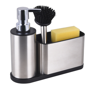 Panier <span class=keywords><strong>de</strong></span> rangement <span class=keywords><strong>de</strong></span> cuisine en acier inoxydable, vente en gros, Design moderne, panier d'évier, caddie, organisateur, <span class=keywords><strong>savon</strong></span> et éponge, 1 pièce - Product Image 1