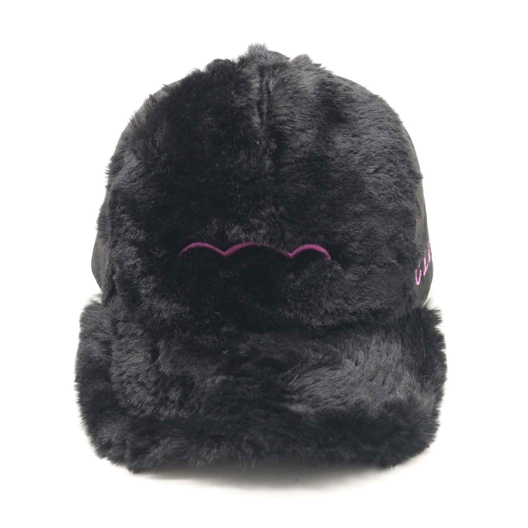 Wholesale Custom Y2K Furry Rabbit Hair Fur Baseball Cap Canvas