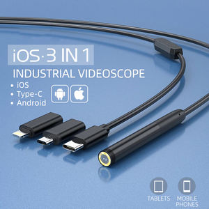 スネーク検査ボアスコープカメラ 8 LEDライト付き 8mmレンズ 2MP IP67防水 5mケーブル Android/iOSスマートフォン iPad対応 - Product Image 2