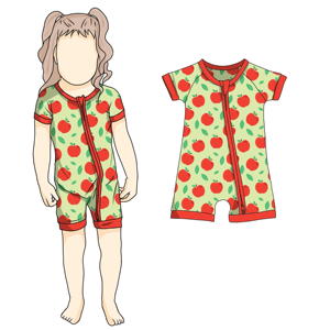 Nieuwste promotieprijs Nieuwe aanwinst Ademend Koel Zomermodel Bamboe Korte Mouwen Rits Rompertje voor Kinderen - Product Image 2