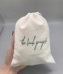 Sac à poussière en toile de coton sergé recyclable avec cordon de serrage pour bijoux et chaussettes - Emballage personnalisable - Product Image 4