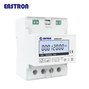 Medidor eléctrico SDM320Y, 1 fase, Riel DIN, Control remoto, prepago, electricidad inteligente, prepago, RS485