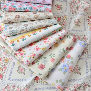 Tissu sergé en pur coton de 160 cm, motifs floraux champêtres, résistant à l'abrasion, épais, pour vêtements de garçons et literie - Product Image 4