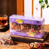 Thé aux fleurs en vrac en boîte cadeau chinoise, thé à la rose, au jasmin et au citron, 144g
