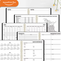 Agenda 2027, organiseur, reliure spirale, couverture rigide, journal hebdomadaire et mensuel, carnet académique, agenda quotidien, cadeau, logo personnalisé