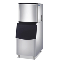 Macchina Professionale per Blocchi di Ghiaccio in Acciaio Inox con Compressore Industriale, Alta Produzione 150kg per Hotel 5 Stelle