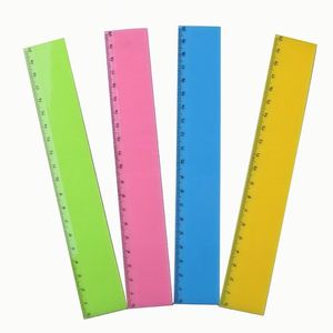Personalized Wholesale <b>Cheap</b> Bulk Plastic Candy Color ABS Promotional Custom Logo Imprint Student Welcome <b>Gifts</b> Events Ruler - Product Image 1