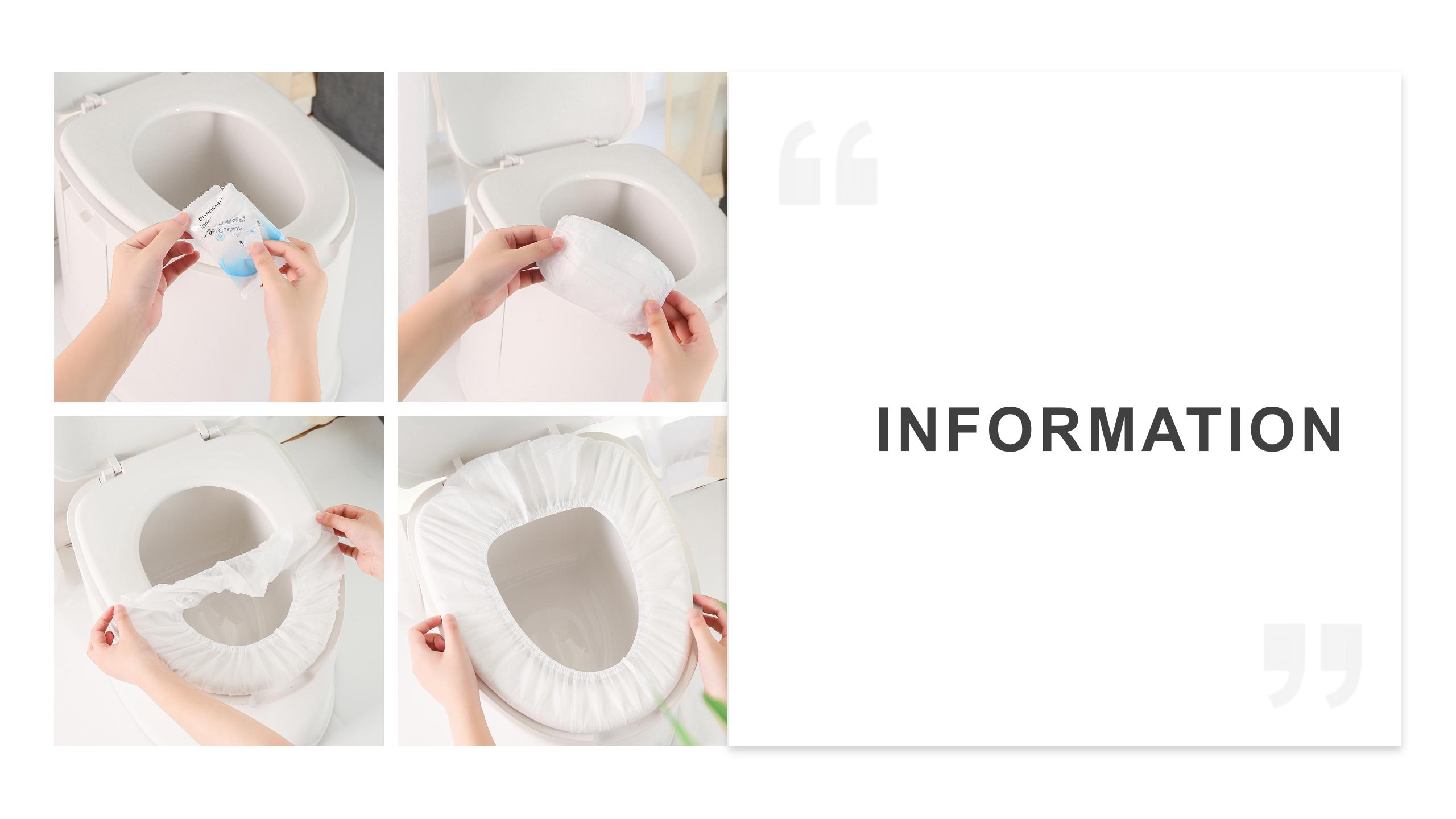 Non Woven Disposable Toilet Seat Covers For Adults Waterproof
