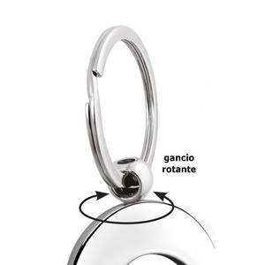 Portachiavi Rotondo con Moneta per Carrello, Anello Portachiavi in Metallo con Finitura Argento - Product Image 2