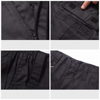 Fournisseur chinois Pantalon noir 65% polyester 35% coton Pantalon de sécurité TC Pantalon cargo multi-poches pour hommes