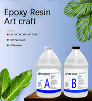 Résine époxy liquide AB 1:1 Super Brillante, Sans Bulles, Transparente comme du Cristal, pour la Fabrication de Bijoux Faits Main et les Projets Artistiques