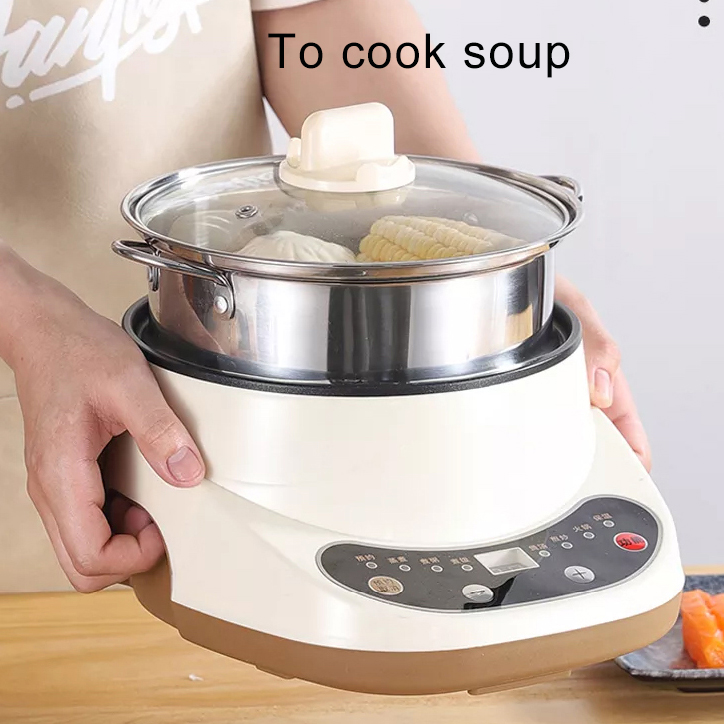 M05 Multi-function 9 IN 1 frying pan cooker food steamer grains cake yogurt mini electric fried pot and rice cooker