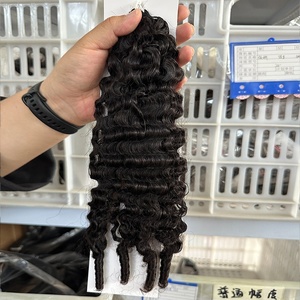 Extensiones de Cabello Humano Rizado Birmano para Crochet 15A, Cabello de Crochet con Efecto Pluma Pre-Enlazado, Cabello Birmano Virgen para Crochet con Rizos en Espiral - Product Image 1