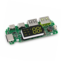 Cargador de Batería de Litio con Módulo de Carga USB Dual LED 5V 2.4A Micro/Tipo-C para Banco de Energía Móvil 18650 con Protección de Circuito