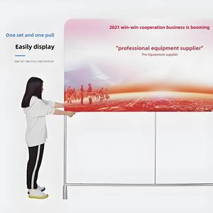 YOBOCSEXPO 10 قدم ألومنيوم خلفية حدث معرض إكبو محمولة تقف سهلة التجميع قابلة للطي المعرض التجاري مباشرة - Product Image 6