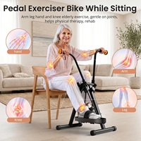 Vélo d'exercice à pédales pour seniors - Équipement d'exercice pour les bras, les jambes, les mains et les genoux, appareil de marche assis pour tout le corps