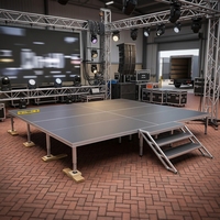 Plateforme de Scène Extérieure en Aluminium de Haute Qualité 2026, Plateforme de Performance Rectangulaire avec Cadre en Alliage 1Mx2M, Charge de 750kg/m², Certifiée TUV pour Événements