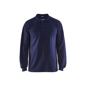 BLAKLADER - 337417418900S <b>Flame</b> resistant polo <b>shirt</b> Navy blue - EAN 7330509891124 <b>FLAME</b> RESISTANT WORKWEAR - Product Image 1
