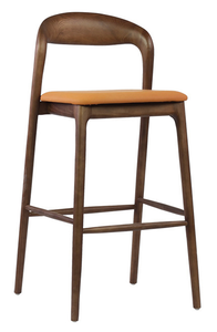 Tabouret de <span class=keywords><strong>Bar</strong></span> Moderne Simple à Pied Haut Nouveau <span class=keywords><strong>Style</strong></span> Chinois Bois Massif Nord Européen Américain Noir Léger Luxe Front Desk <span class=keywords><strong>Bar</strong></span> Chair - Product Image 5