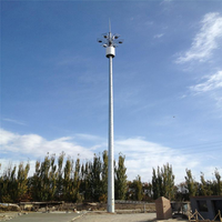 Farol Decorativo LED para Jardín Exterior, Poste de Lámpara Galvanizado en Caliente Q235B Q355B, Altura Personalizada, Cantidad Personalizada, Base con Brida