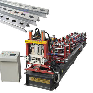 Encalado <span class=keywords><strong>Purlins</strong></span> que forma la máquina <span class=keywords><strong>C</strong></span> Z Sección Acero PLC Panel de control Máquina formadora de rollos - Product Image 5