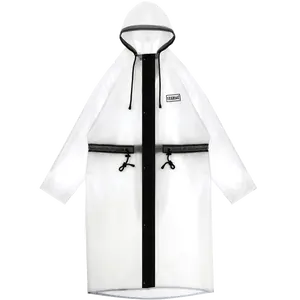 カスタムファッション高品質TPUレディースメンズデザイナー全天候型防水レイントレンチコートジャケット