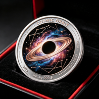 Pièce de Monnaie Personnalisée Constellation Zodiaque Astrologie Galaxie Céleste Nébuleuse Carte des Étoiles Moulage sous Pression Cuivre Émail Souvenir Cadeau Métallique