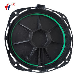 LANWEI LWRC1001 putdeksel van ductiel gietijzer D400 EN124-norm, vergrendelbaar, hoge zichtbaarheid voor parkeerveiligheid - Product Image 3