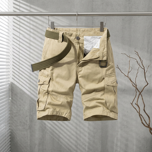 Shorts cargo décontractés pour hommes, coupe slim, tendance - 100% coton, respirant et séchage rapide - Product Image 3