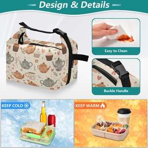 Hawaii Tropical Custom Vintage Teapot Lunch Bag Warm Cooler Bag - Product Image 4