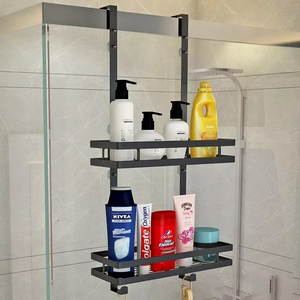 <span class=keywords><strong>Estante</strong></span> de almacenamiento de baño de perforación sin óxido tipo colgante, organizador de <span class=keywords><strong>estante</strong></span> <span class=keywords><strong>para</strong></span> champú, Gel de <span class=keywords><strong>Ducha</strong></span> - Product Image 2