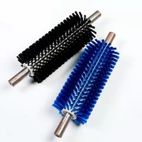 Rouleau de brosse de nettoyage en nylon de qualité industrielle, noir, avec logo personnalisé, OEM, taille et longueur des poils personnalisables
