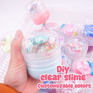 Kit de Slime Personalizado para Fiestas Infantiles, Caja de Slime Mágico Espacial Transparente con Pegamento para Slime - Product Image 3
