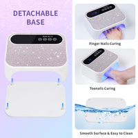 Lampe à ongles LED professionnelle nouvelle conception 2026, rechargeable sans fil, 168 W, lampe à ongles LED UV pour manucure en gel